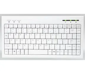 AMEI Klávesnice AM-K2001W / CZ / Slim Mini Multimedia / Bílá / USB