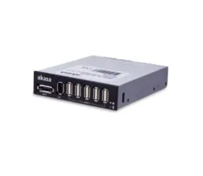 AKASA AK-ICR-08 interní USB HUB / panel do pozice 3,5"