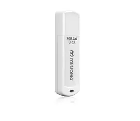 Transcend JetFlash 730 64GB bílá / Flash Disk / USB 3.2 Gen 1 - (USB-A 3.0)