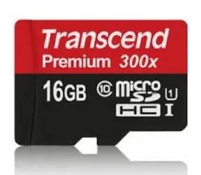 Transcend Micro SDHC 16GB (UHS-1) / Micro SDHC / 16GB / Class 10 UHS-1