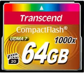 Transcend Compact Flash 64GB Ultimate / CF / 64GB / 1000x