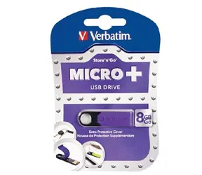 Verbatim Store'n'Go MICRO+ USB Flash / 8 GB / USB 2.0 / fialová