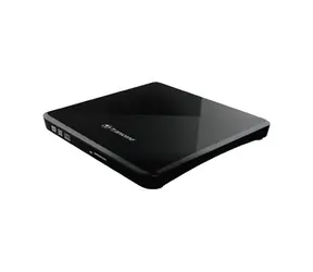 Transcend externí DVD vypalovačka slim černá / USB 2.0 / +CyberLink Media Suite 10