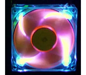 AeroCool AeroFans UV LED modro-oranžová / 80mm / ventilátor / 80X80X25mm