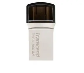 Transcend JetFlash 890S 32GB stříbrná / Flash Disk / USB 3.2 Gen 1 - (USB-C 3.0)