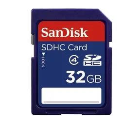 SanDisk SDHC 32GB / Class 4 / čtení/zápis 4.5/7 MB/s / vhodné pro HD
