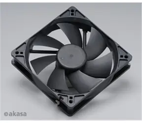 AKASA DFS122512L / ventilátor 120mm / kuličkové ložisko / černý / OEM