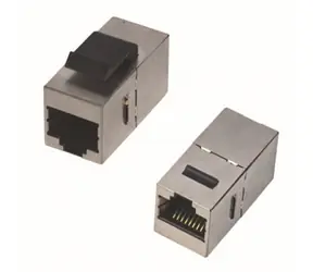 DATACOM Spojka panel STP 2 x RJ45 CAT6  / 8p8c / přímá / plast
