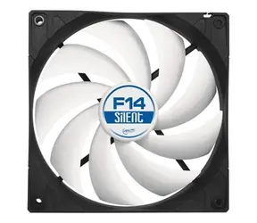 ARCTIC F14 Silent Case Fan / 140 mm / Fluid Dynamic Bearing / 0.08 Sone @ 800 RPM / 78 m3h / 3pin