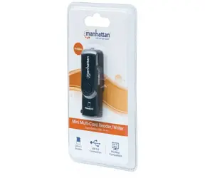 Manhattan mini Externí USB čtečka karet SD/MMC 24v1 černá / USB 3.0 