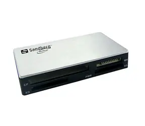 Sandberg USB 3.0 čtečka paměťových karet / stříbrná 