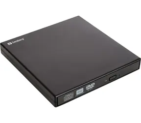 Sandberg USB Mini DVD vypalovačka / USB 2.0 / černá