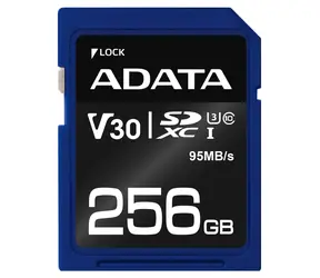 ADATA Premier Pro 256GB SDXC / UHS-I / U3 / V30 / CL10 / R: 95MBs / 60MBs