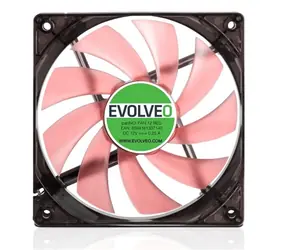 EVOLVEO ventilátor 120mm LED červený