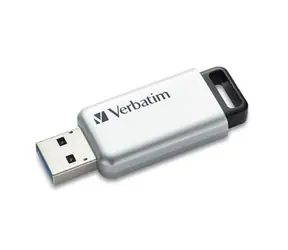 Verbatim Secure Pro 64GB stříbrná / Flash disk / USB 3.0 / čtení: až 35 MBs / zápis: až 100 MBs