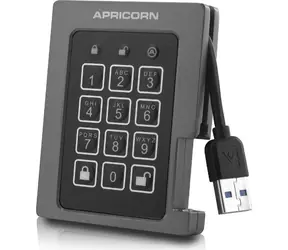 Apricorn Aegis Padlock Fortress 512GB černá / Externí HDD / 2.5" / šifrování / USB 3.0