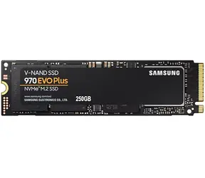 SAMSUNG 970 EVO Plus 250GB / M.2 2280 NVMe / MLC / RW: 3500 & 2300 MBps / IOPS: 250K & 550K / MTBF 1.5mh / 5y