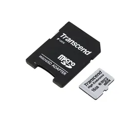 Transcend Micro SDHC 16GB (+ SD adaptér) / Class 10 / High Endurance / MLC průmyslová paměťová karta / s adaptérem)
