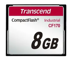 Transcend Industrial CF170 8GB / CF / 50 pin / R: 90MBps / W: 60MBps / MLC