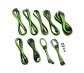 CableMod PRO ModMesh C-Series Kabel Kit pro Corsair AXi & HXi & RM - černo-světle zelená