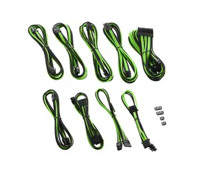 CableMod PRO ModMesh C-Series Kabel Kit pro Corsair Rmi & RMx - černo-světle zelená