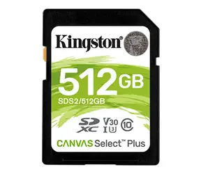 Kingston Canvas Select Plus SDXC 512GB / UHS-I V10 / U1 / Class 10