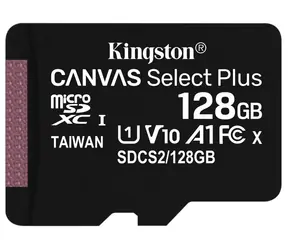 Kingston Canvas Plus microSDXC 128GB / UHS-I V10 / U1 / Class 10 