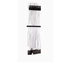 Corsair Premium Sleeved 24-Pin-ATX kabel (Gen 4) bílá / textilní opletení / délka 610 mm