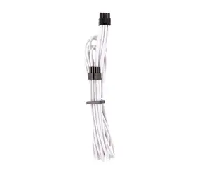 Corsair Premium Sleeved EPS12V & ATX12V kabel (Gen 4) bílá (2ks) / textilní opletení / délka 750mm