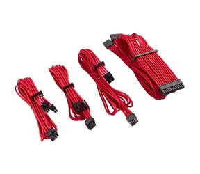 Corsair Premium Sleeved PSU kabelový kit (Gen 4) červená / 1xATX 24pin / 1xATX12V 4+4pin / 2xPCIe 6+2pin 