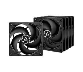 ARCTIC P12 PWM PST černá (5ks) / 120 mm / 200 - 1800 RPM / 95.65 m3h / 4-pin konektor + 4-pin socket