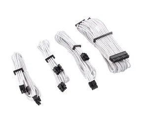 Corsair Premium Sleeved PSU kabelový kit (Gen 4) bílá / 1xATX 24pin / 1xATX12V 4+4pin / 2xPCIe 6+2pin 