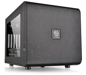 THERMALTAKE Core V21 černá / Cube  / USB 3.0 | USB 3.0 / bez zdroje / ATX / průhledná bočnice