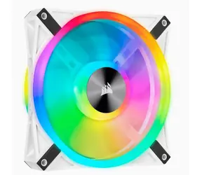 Corsair iCUE QL140 RGB PWM 140mm bílá / PWM ventilátor / 140mm / 1250RPM / 26 dBA / Adresovatelné RGB LED