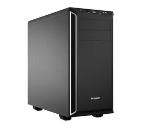 be quiet! PURE BASE 600 černo-stříbrná / ATX / 2x USB 3.0 + 2x Jack 3.5mm / 1x 120 mm + 1x 140 mm