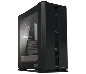 ZALMAN X3 černá / ATX / 2xUSB3.0 + 2xUSB 2.0 / 4x120mm ARGB / bez zdroje / průhledná bočnice