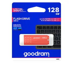 GOODRAM UME3 128GB oranžová / Flash disk / USB 3.0 / čtení: 60MBs / zápis: 20MBs