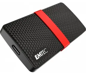 EMTEC Power Plus X200 128GB SSD černá / Externí SSD / čtení: 450 MBs / zápis: 420 MBs / USB-C 3.1 / 3y