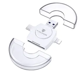 VIKING VR4V1W bílá / externí čtečka paměťových karet 4V1 / USB 3.0