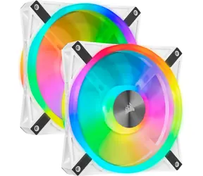 Corsair iCUE QL140 RGB PWM 140mm (2ks) +Lighting Node CORE / PWM ventilátor / 140mm / 1250RPM / 26 dBA 