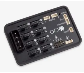 Aqua Computer OCTO / fan controller pro 8x PWM / aquabus / 4x temp / flow sensor / 2x RGBpx
