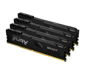 Kingston FURY Beast Black 128GB (4x 32GB) DDR4 3200MHz / CL16 / DIMM / 1.35V / Non-ECC / Un-Registered 