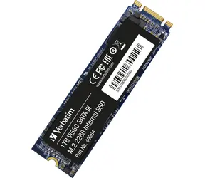 Verbatim Vi560 S3 1TB / SSD / M.2 2280 / SATA 3 / 3D NAND / R: 560MBs / W:520MBs / IOPS R: 102K W:102K / MTBF 1.5mh / 3y
