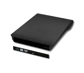 Qoltec 51863 externí BOX na mechaniku černá / USB 2.0 a SATA / 12.7 mm