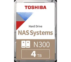 Toshiba N300 NAS 4TB Bulk / HDD / 3.5" / SATA III / 7 200 rpm / 256 MB cache / Interní / 3y