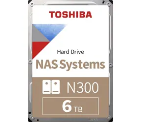 Toshiba N300 NAS 6TB Bulk / HDD / 3.5" / SATA III / 7 200 rpm / 256 MB cache / Interní / 3y