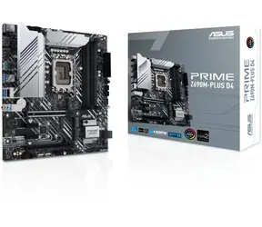 ASUS PRIME Z690M-PLUS D4 / Z690 / LGA 1700 / 4x DDR4 / PCIEx16 / 1x GLAN / mATX
