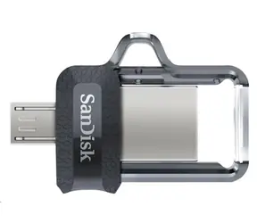 SanDisk Ultra Dual M3.0 256 GB černá / Flash Disk / USB-A 3.0 & MicroUSB 2.0 / čtení: 130 MBs