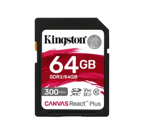 Kingston Canvas React Plus SDXC 64GB / UHS-II V90 / U3 / Class 10