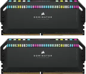 Corsair Dominator Platinum RGB 64GB (2x32GB) 5200MHz černá /  DDR5 / PC5-41600 / CL40-40-40-77 / 1.25V / on-die ECC